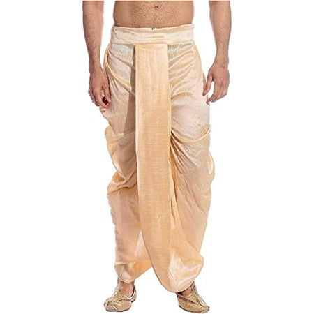 

Royal Kurta Mens Silk Dhoti Gold