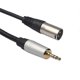 thumbnail image 4 of 3.5mm Stereo Plug Audio Cable 3.5mm Stereo Plug to 3 Pin XLR Male Microphone Audio Cable Cord Adapt, 4 of 5