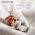 thumbnail image 5 of LINENWALAS 100% Organic Percale Cotton Fitted Sheet Full Size, Deep Pocket Fitted Sheet Strong, Breathable Crisp and Cool Premium Cotton Bottom Fitted Sheet (Ivory/Off White, Full), 5 of 8