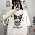 thumbnail image 2 of Cartoon Print Short Sleeve Kuromi T-shirt for womenpangjing, 2 of 4