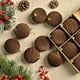 thumbnail image 1 of 12 Bolas Navideñas Flocadas de 3,1 Pulgadas para Árbol de Navidad, Adornos de Plástico para Colgar En La Pared, Decoración Roja., 1 of 6