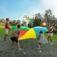 thumbnail image 4 of Colorful 12ft Parachute Play Tent with Handles for Kids, Fun Indoor & Outdoor Toy, 4 of 5