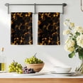 thumbnail image 3 of Black Yellow Orange Kitchen Towels Set of 2, Minimalist Abstract Art Absorbent Dish Towels for Kitchen, Microfiber Hand Towel, Quick Drying Tea Towel for Cleaning Decorative Dishcloths, 3 of 7