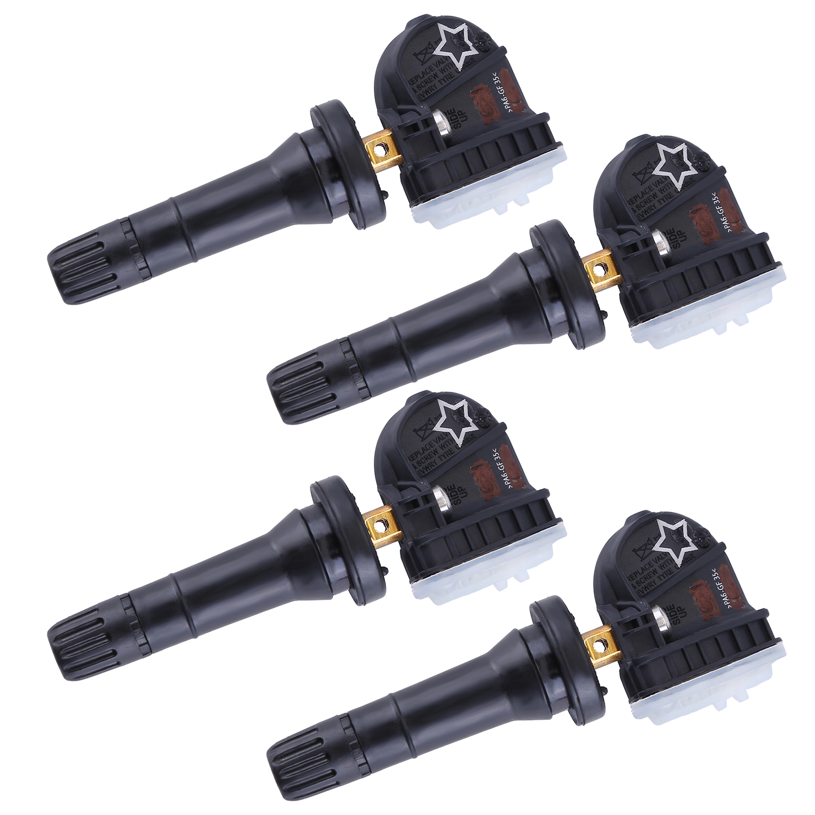 A-Premium 4x 433MHz TPMS Tire Pressure Sensors For Chevy Silverado GMC, Snap-On, 1 Yr Warranty