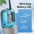 thumbnail image 4 of Operan Wireless Water Flosser, Portable Electric Water Dental Flossers, Rechargeable Oral Irrigator with 4 Nozzles, 200 ml Tank, IPX7 Waterproof Black, 4 of 7