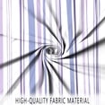 thumbnail image 5 of Modern Abstract Shower Curtain - 72"x72" Blue Purple Grey Stripes Minimalist Aesthetic Waterproof Machine Washable Fabric Set with 12 Plastic Hooks, 5 of 6