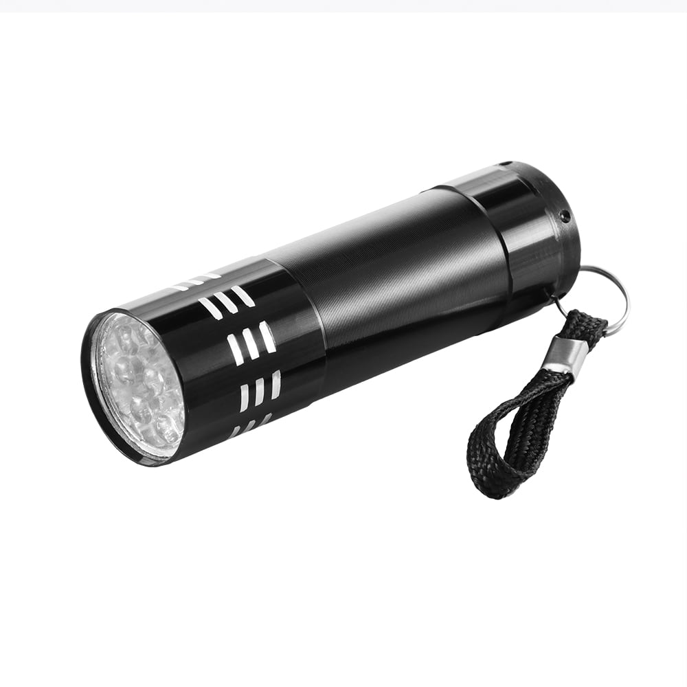 Lampe de poche UV LED 2 en 1 avec lumière noire UV 9 LED 