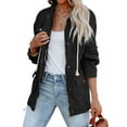 thumbnail image 2 of Sherrylily Women Lightweight Military Jacket Zip Up Buttons Utility Coat Outwear With Pockets, 2 of 4