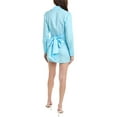 thumbnail image 2 of HEVRON womens  Dori Linen-Blend Mini Dress, 6, Blue, 2 of 3