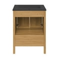 thumbnail image 7 of Chateau 24" Freestanding Bathroom Vanity in Golden Oak with Black Sink Top, 7 of 7
