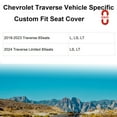 thumbnail image 2 of EKR Custom Fit Traverse Car Seat Covers for Chevy Traverse L/LS/LT 2018- 2023  & Limited LS/LT 2024 8-Seat - Leather Auto Seat Covers for Trucks SUV Full Set (Beige), 2 of 7
