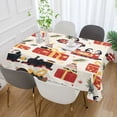 thumbnail image 2 of Yayeee Tablecloths 60" x 60" Rectangle Wrinkle Resistant Party Table Cover, Christmas Gift Train, 2 of 8