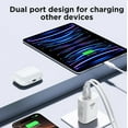 thumbnail image 5 of XUDUO USB C Charger, 2 Pack 20W Dual Port PD USB Fast Wall Charger Block Fast Charging Plug Compatible with iPhone 16/15/14, iPad Pro, Samsung Galaxy, White, 5 of 6