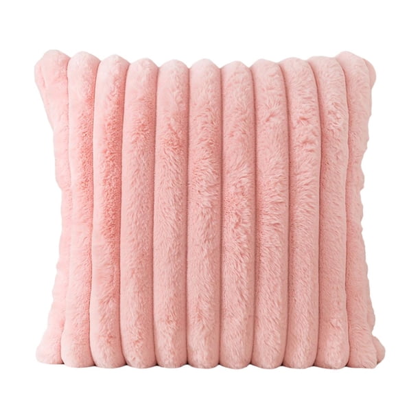 Funda de cojín decorativa de 43 cm x 43 cm Rosa