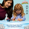 thumbnail image 4 of LEGO Marvel Spidey And His Amazing Friends Spidey on his Motorcycle vs. Rhino Building Toy for Kids - Super Hero Pretend Playset for Preschool Boys & Girls, Ages 4+ - Gift Idea for Birthdays - 11206, 4 of 8