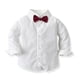 thumbnail image 3 of Qarigey Camisa de boda para niños, pantalón general, banquete, viaje, senderismo, respetuoso con la piel, Tops, pantalones, Kit, ropa, regalo conjuntos de ropa Verde 80cm, 3 of 6