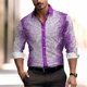 thumbnail image 1 of Camisa de manga larga con cuello tipo polo con estampado 3D de árbol de empalme para hombre, ropa de diseño para fiesta y club, tallas S a 6XL, novedad de 2024, 1 of 6