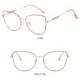 thumbnail image 4 of Retro Metal Frame Anti-UV Blue Rays Glasses PC Vision Care Computer Goggles Ultra-light Eyeglasses for Women Girls, 4 of 5