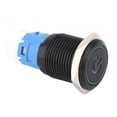 thumbnail image 2 of Interruptor de Botón Pulsador ANGGREK Con Lámpara LED Y Símbolo Durable Negro 2PCS, 2 of 8
