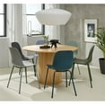 thumbnail image 2 of Unique Furniture Modern 47" Round Dining Table in Smoked Oak, 2 of 6