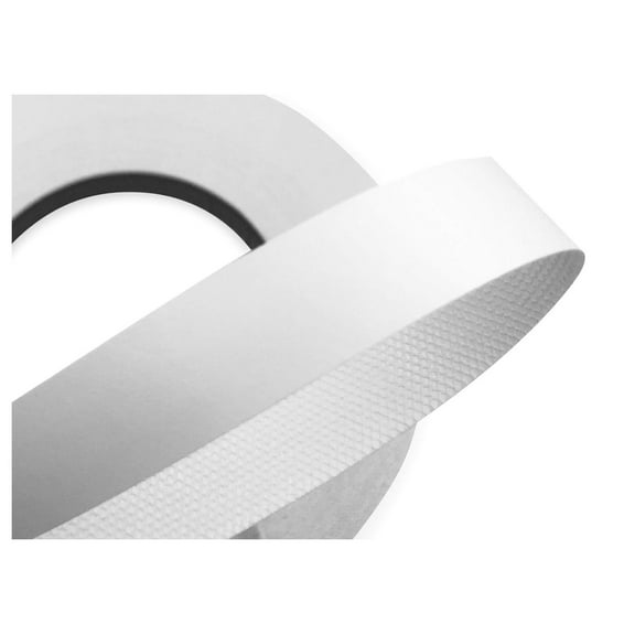 KioJJp White Melamine 1/2 inch X 25 ft roll of White Edge Banding – Pre-glued Flexible Edging – Easy Application Iron-On Edging for Cabinet Repairs, Furniture Restoration (1/2 inch X 25 ft)