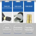 thumbnail image 3 of GHSDFBB Inflatable Boat SUP Pump Adaptor Air Pump Converter Standard Schrader Conventional Pump Adaptor Air Valve Adapter Pumping Head Connector for Inflatable Rowing Boat,Stand Up Paddle Bo, 3 of 7