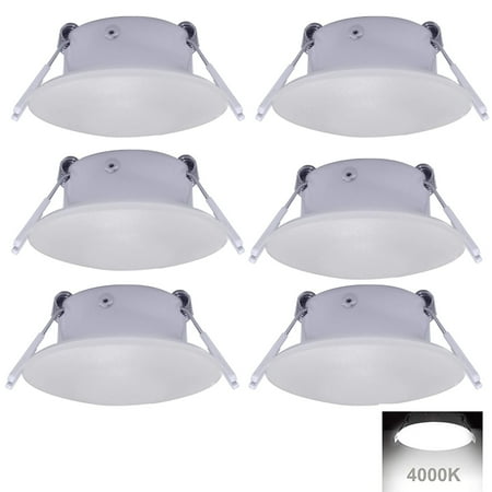 

Facon 3 Inch LED RV Puck Light Full Aluminum Recessed Mount Down Light 12V Interior Light for RV Motor-Homes Camper Caravan Trailer Boat 4000K Cool White (6 Packs)