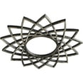 thumbnail image 2 of 16"OD x 6 1/8"ID x 1/2"P Eleanor Architectural Grade PVC Pierced Ceiling Medallion, Antiqued Warm Silver, 2 of 9