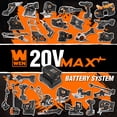 thumbnail image 4 of WEN 20V Max Lithium-Ion High-Capacity 8.0 Ah Rechargeable Replacement Battery (20208), 4 of 4
