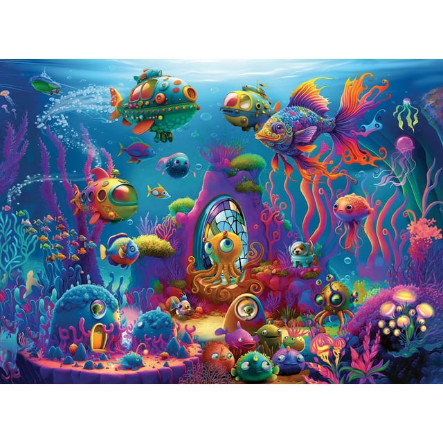 Rompecabezas Ravensburger Alien Ocean 150 piezas para niños a partir de 7 años