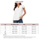 thumbnail image 2 of Blusa de Manga Corta de Jacquard con Cuello en V y Mangas con Volantes para Mujer Ticfox S, 2 of 6