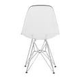 thumbnail image 4 of Cresco Molded Eiffel Side Chair, Set of 4 - Clear, 4 of 7