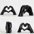 thumbnail image 2 of Black Gesture Decoration, Love Finger Statue Modern, 2 of 2