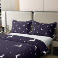 thumbnail image 4 of Erosebridal Deer Bedding Set 100% Cotton Lovely Animals Comforter Cover Full Galaxy Starry Sky Duvet Cover Christmas Snow Winter Bedspread Cover Bedroom Decor, 4 of 6