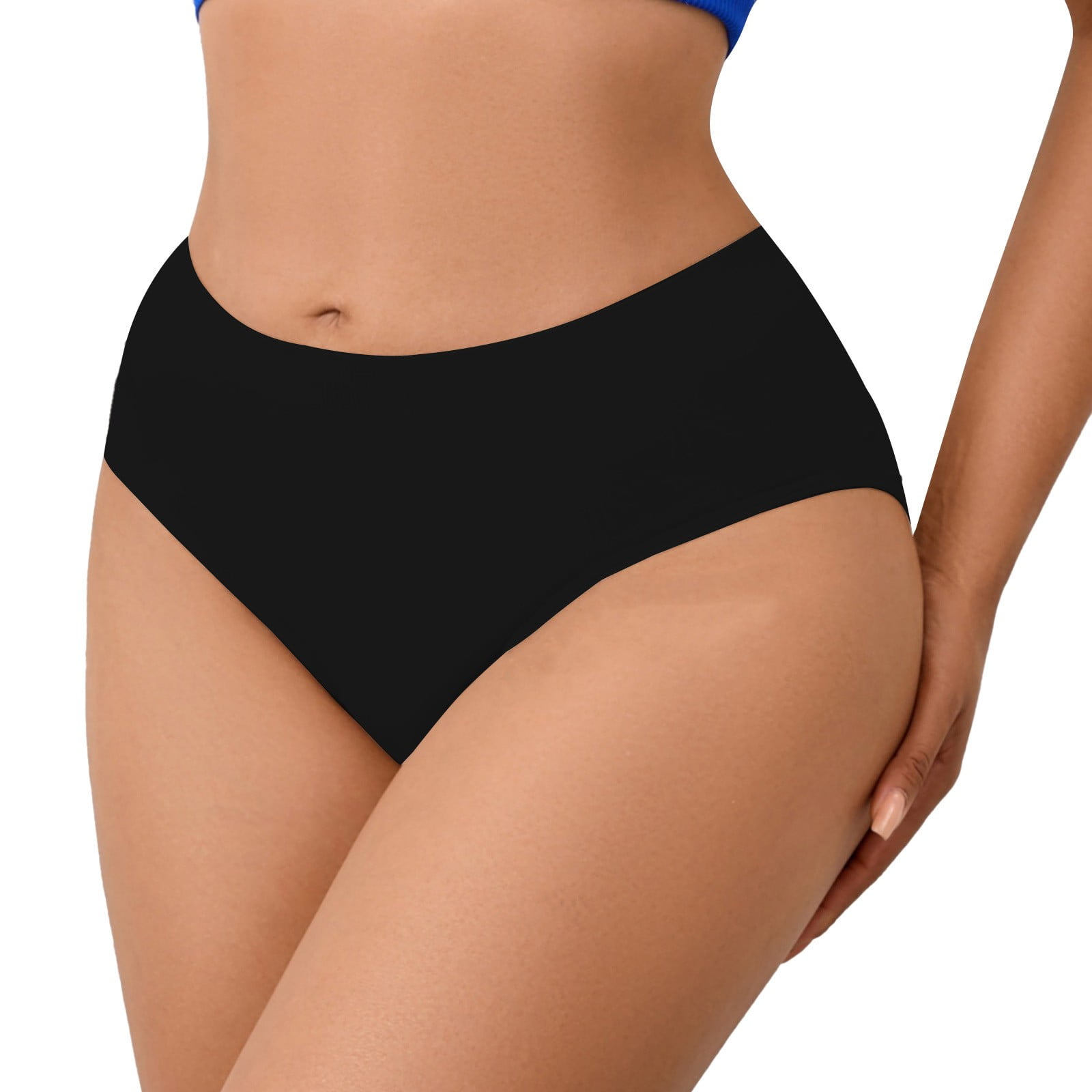 Padded Butt Underwear for Women! Comdrip Women's Solid Color Detachable Hip Pad Peach Hip Shaping Underwear Pants Padded Underwear for Women Black 2XL - image 5