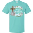 thumbnail image 3 of Inktastic Happy Easter with Cross and Flowers T-Shirt, 3 of 5