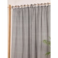 thumbnail image 5 of The Art Box Solid Linen Curtains 95 Inches Long 2 Pack, Textured Gauze Linen Curtain Drapes Tie Top Curtain Panels for Bedroom/Living Room/Sliding Door Farmhouse Decor, 35"w x 95"l in, Taupe Gray, 5 of 9