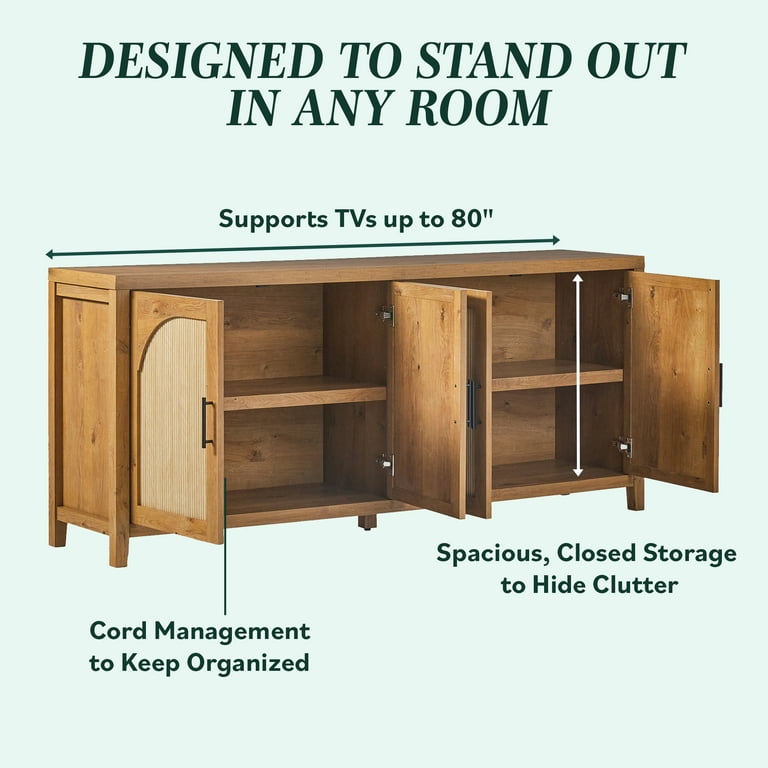 Walker Edison Modern 2-Shelf 70