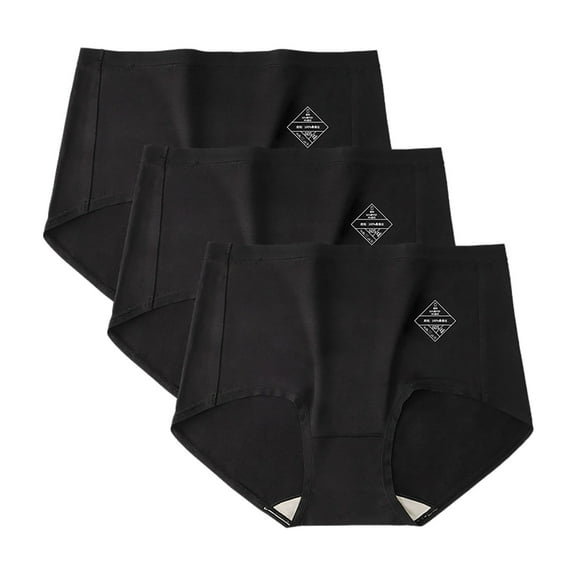 Panties Algodon Para Mujer Women Panties Plus Size, Women's Solid Color Silk Underwear High Waisted Silk Underwear Plain Weave Underwear