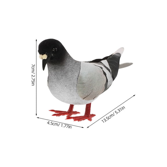 DRAFIDEEP Bird Figurines Foam Assorted Color Decorative Items Home Decor 4Pcs 5.3X2.8X1.8In