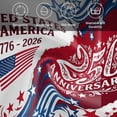 thumbnail image 6 of 250 Anniversary USA Cloth Napkins, 4th of July 1776-2026 American Flag Washable and Reusable Dinner Napkins Set of 8, Table Napkin for Kitchen Party Birthday Wedding Hotel Housewarming 20"x20", 6 of 9