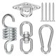 thumbnail image 1 of Irfora Kit de suspensión para columpios de servicio pesado Gancho de resorte Columpio Montaje giratorio Anclaje Mosquetón Kit para colgar Irfora Percha, 1 of 7