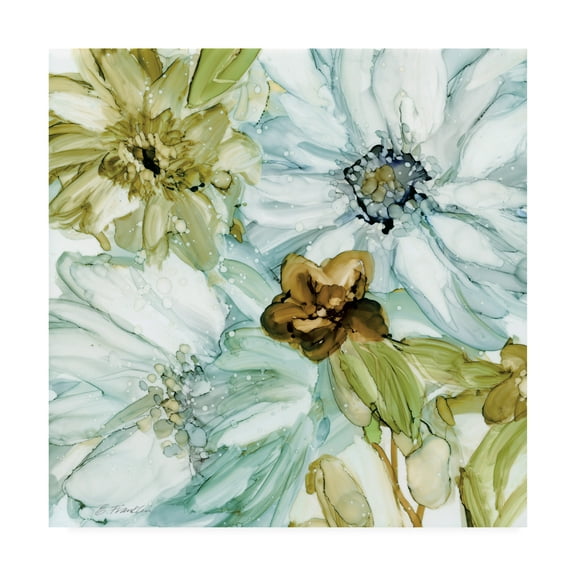 Trademark Fine Art 'Sea glass Garden I' Canvas Art by Elizabeth Franklin