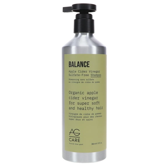 AG Care Balance Apple Cider Vinegar Sulfate-Free Shampoo 12 oz