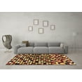 thumbnail image 3 of Ahgly Company Indoor Rectangle Abstract Brown Modern Area Rugs, 3' x 5', 3 of 4