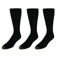 thumbnail image 2 of Gold Toe Adult Men's Canterbury Ribbed Crew Dress Socks, OS One Size, 3 Pack, 2 of 7
