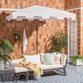 thumbnail image 3 of Safavieh Zimmerman 7.5ft Square Metal/Polyester Market Umbrella in White, 3 of 6