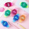 thumbnail image 3 of Visland Student Pencil Sharpener 3 in 1 Watch Shape Random Colors Pencil Cutter with Reel Eraser Brush, 3 of 7