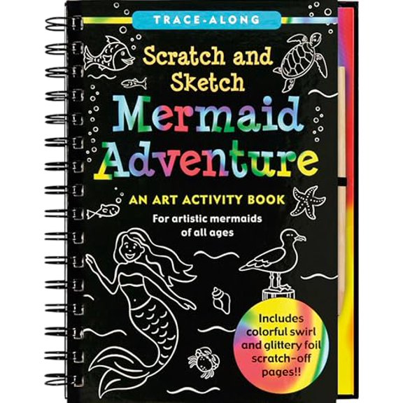 Pre-Owned Scratch & Sketch Mermaid Adventure (Trace-Along) (Spiral-bound) 1441311564 9781441311566