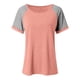 thumbnail image 3 of Camisas de Cuello de Tripulación de Manga Corta para las Mujeres Casual Cuello Redondo Top de Manga Corta Tejido Súper Suave para el Verano, 3 of 5